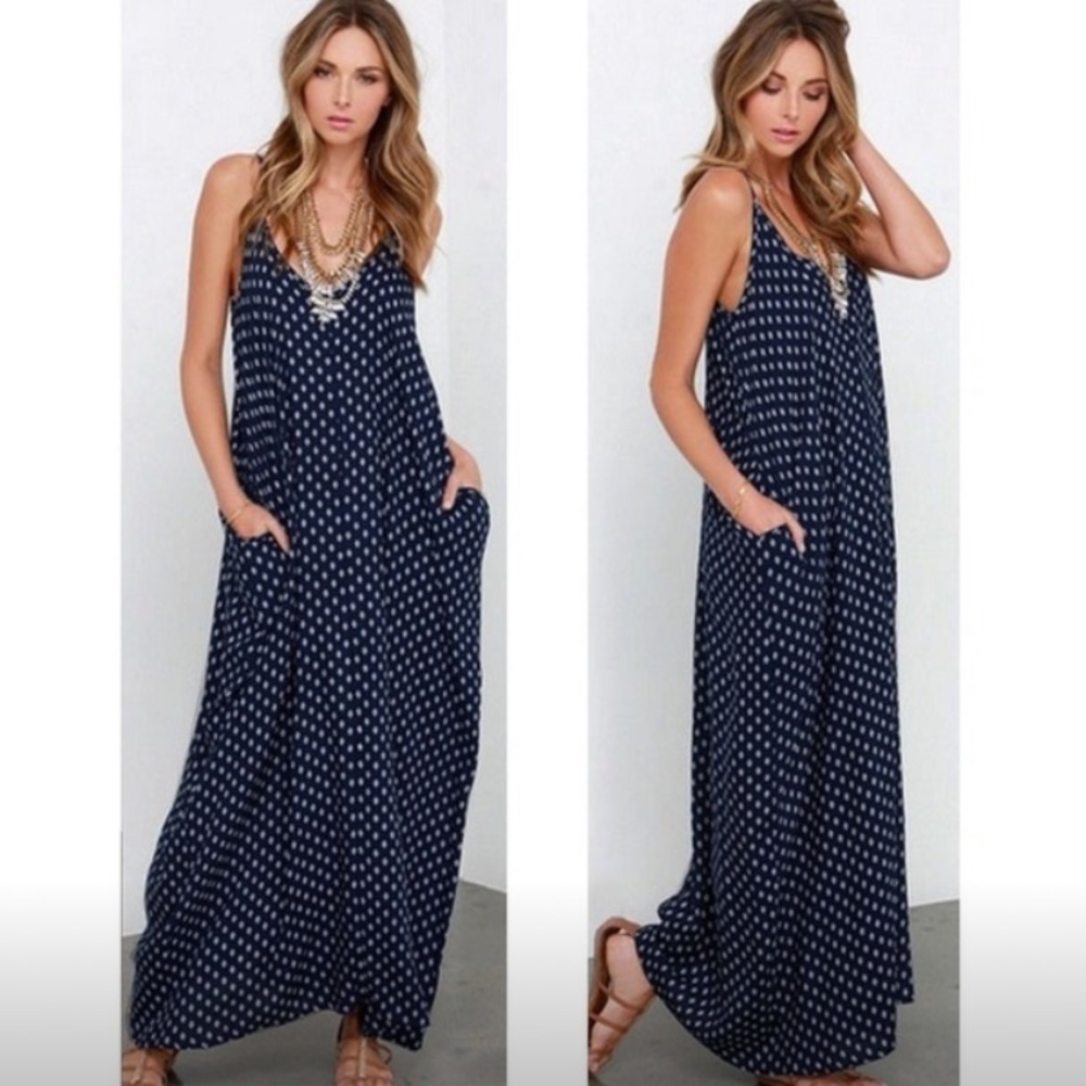 NWT Long Boho sleeveless summer dress